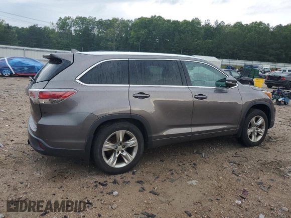 2015 Toyota Highlander Limited z VIN 5TDDKRFH0FS185279, wystawiony jako Copart lot #56802465 z przebiegiem 115 971 mil mil oraz Szkoda całkowita • Salvage title. Historia ofert i sprzedaży dostępna na DreamBid. Obrazek 3.