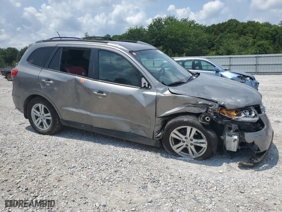 2012 Hyundai Santa Fe SE with VIN 5XYZHDAG2CG106869, listed as a Copart auction lot 75944384 with 186,373 mi miles and Salvage Title. Bid and sale history available at carsss.com. Image 4.