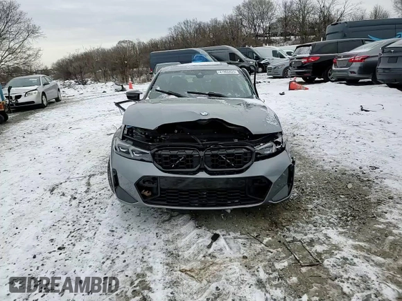 2024 BMW 3 Series M340i xDrive with VIN 3MW49FF03R8D99326, listed as a Copart auction lot 41966425 with 0 mi miles and Salvage Title. Bid and sale history available at carsss.com. Image 11.