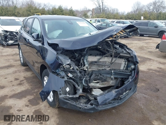 2021 Chevrolet Equinox LT with VIN 3GNAXKEV7MS111344, listed as a IAAI auction lot 41639590 with 60,499 mi miles. Bid and sale history available at carsss.com. Image 1.