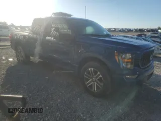 2023 Ford F-150 XL with VIN 1FTEW1EP4PKE26482, listed as a Copart auction lot 74898634 with 0 mi miles and Salvage Title. Bid and sale history available at carsss.com. Image 4.