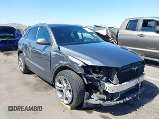 2017 Audi Q3 with VIN WA1FCCFS0HR003509, listed as a IAAI auction lot 42276383 with 44,061 mi miles and . Bid and sale history available at DreamBid. Image 1.