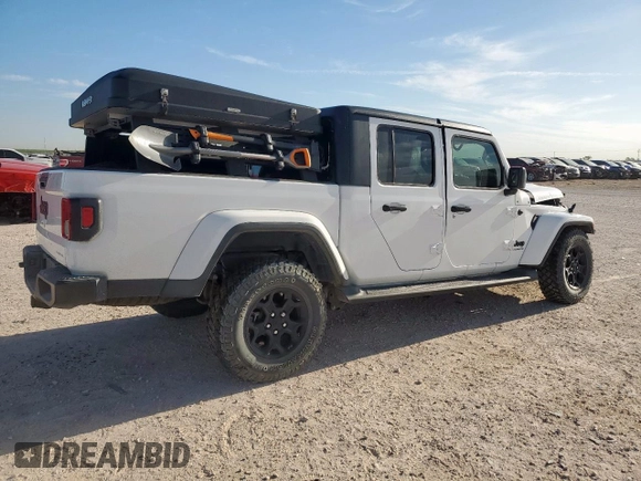 2023 Jeep Gladiator Texas Trail z VIN 1C6HJTAGXPL571931, wystawiony jako Copart lot #57955995 z przebiegiem 25 611 mil mil oraz Szkoda całkowita • Salvage title. Historia ofert i sprzedaży dostępna na DreamBid. Obrazek 3.