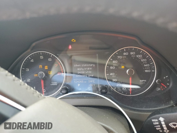 2015 Audi Q5 Premium Plus with VIN WA1LFAFPXFA093161, listed as a Copart auction lot 56824935 with 124,365 mi miles and Clean title. Bid and sale history available at DreamBid. Image 9.