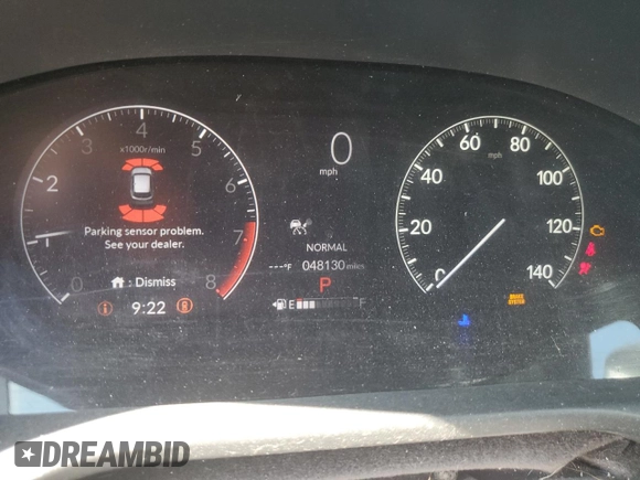 2023 Honda HR-V EX-L with VIN 3CZRZ2H79PM737208, listed as a Copart auction lot 64255655 with 48,130 mi miles and Salvage title. Bid and sale history available at DreamBid. Image 9.