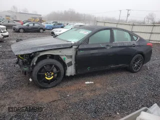 2020 Genesis G80 3.8L with VIN KMTFN4JE0LU334556, listed as a Copart auction lot 84145034 with 111,433 mi miles and Salvage Title. Bid and sale history available at carsss.com. Image 1.