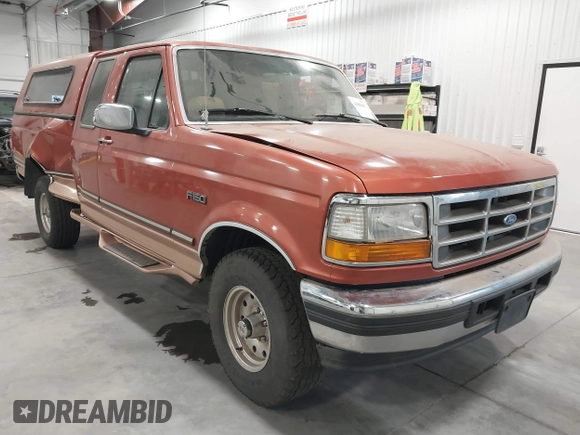 1995 Ford F-150 with VIN 1FTEX14H1SKB10036, listed as a IAAI auction lot 41854007 with 1 mi miles. Bid and sale history available at carsss.com. Image 1.