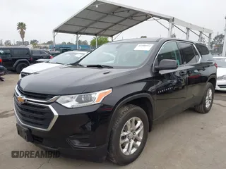 2021 Chevrolet Traverse LS with VIN 1GNERFKW1MJ264769, listed as a IAAI auction lot 42100515 with 55,971 mi miles and . Bid and sale history available at DreamBid. Image 2.