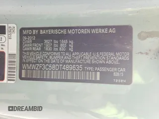 2013 MINI Clubman z VIN WMWZF3C58DT489635, wystawiony jako Copart lot #51922425 z przebiegiem 79 642 mil mil oraz Czysty tytuł • Clean title. Historia ofert i sprzedaży dostępna na DreamBid. Obrazek 12.