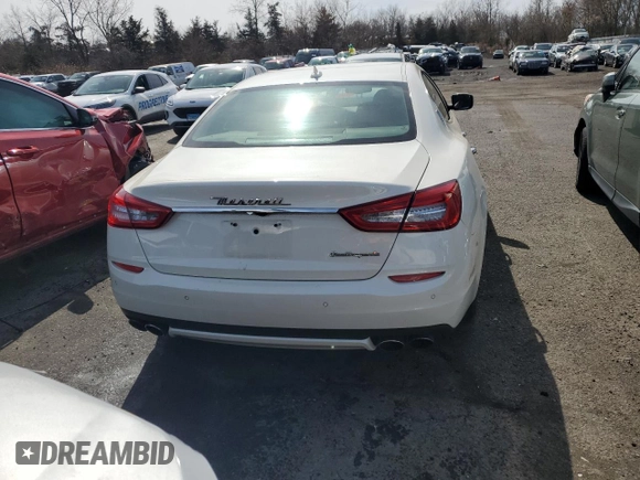 2016 Maserati Quattroporte S with VIN ZAM56RPA8G1170498, listed as a Copart auction lot 48034924 with 104,960 mi miles and Salvage Title. Bid and sale history available at carsss.com. Image 6.