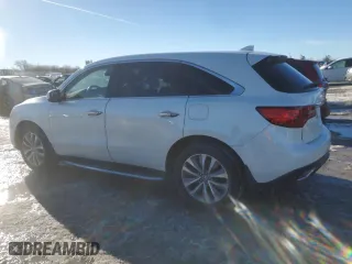 2015 Acura MDX Tech Pkg with VIN 5FRYD4H43FB027627, listed as a Copart auction lot 89115365 with 115,282 mi miles and Salvage Title. Bid and sale history available at carsss.com. Image 2.