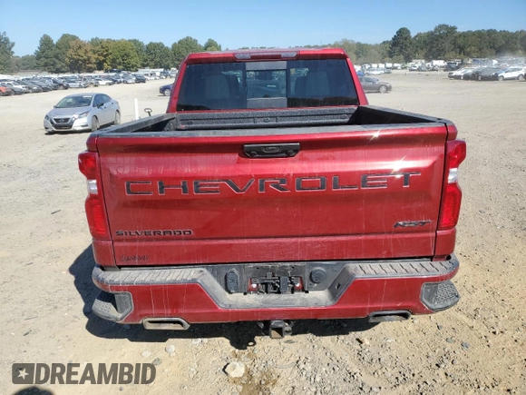 2024 Chevrolet Silverado 1500 RST with VIN 1GCUDEE88RZ350616, listed as a Copart auction lot 76806374 with 11,086 mi miles and Salvage Title. Bid and sale history available at carsss.com. Image 6.
