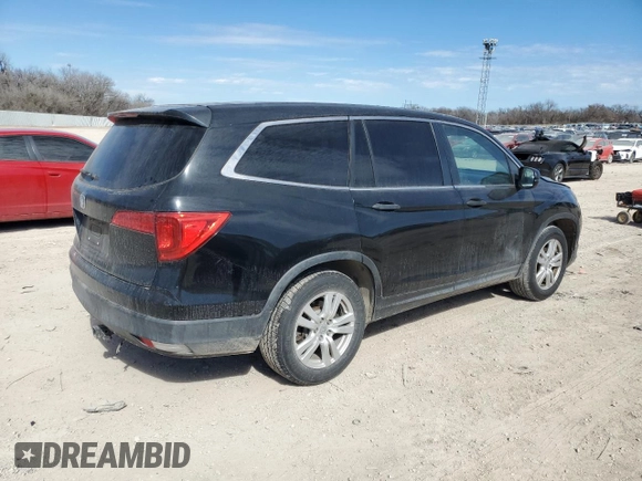 2016 Honda Pilot LX with VIN 5FNYF5H12GB030768, listed as a Copart auction lot 46689545 with 143,471 mi miles and Salvage Title. Bid and sale history available at DreamBid. Image 3.