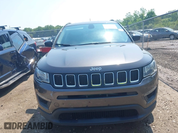 2018 Jeep Compass Sport with VIN 3C4NJDAB7JT235218, listed as a IAAI auction lot 42473771 with 106,302 mi miles and . Bid and sale history available at DreamBid. Image 12.