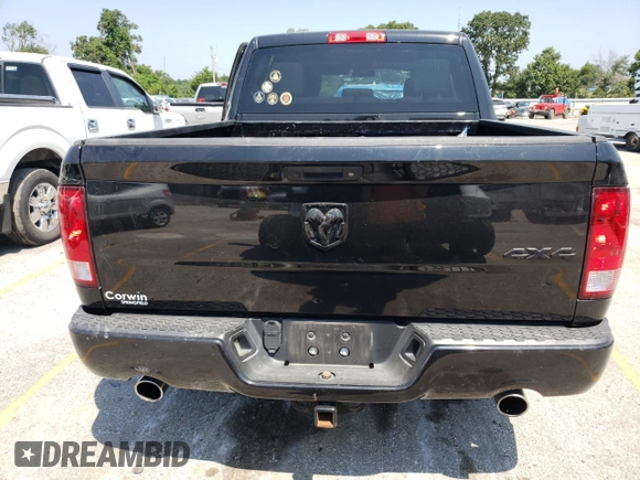 2017 Ram 1500 Express with VIN 3C6RR7KT0HG573802, listed as a Copart auction lot 65900404 with 100,654 mi miles and Salvage title. Bid and sale history available at DreamBid. Image 6.