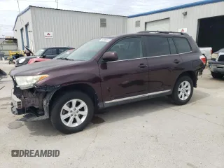 2013 Toyota Highlander with VIN 5TDZA3EH1DS035119, listed as a Copart auction lot 50990415 with 61,482 mi miles and Salvage Title. Bid and sale history available at DreamBid. Image 1.