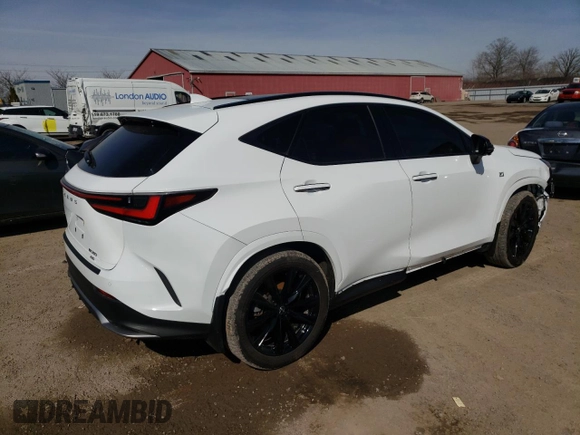 2022 Lexus NX with VIN JTJKGCEZ4N2000346, listed as a Copart auction lot 49198045 with 33,240 mi miles and Clean Title. Bid and sale history available at carsss.com. Image 3.