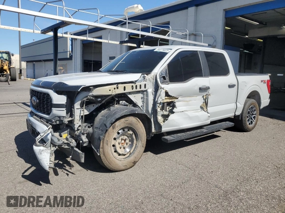 2023 Ford F-150 XL with VIN 1FTEW1EP9PKF55852, listed as a Copart auction lot 58379025 with 46,939 mi miles and Salvage title. Bid and sale history available at DreamBid. Image 1.