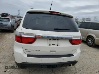 2012 Dodge Durango Crew with VIN 1C4RDJDG6CC153249, listed as a Copart auction lot 51892745 with 136,532 mi miles and Salvage Title. Bid and sale history available at carsss.com. Image 6.