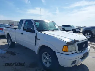 2005 Ford Ranger XL with VIN 1FTYR14U45PA64097, listed as a IAAI auction lot 41827094 with 214,266 mi miles. Bid and sale history available at carsss.com. Image 1.