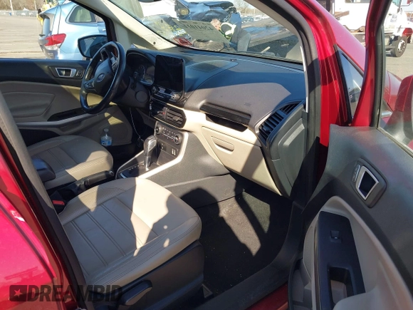 2019 Ford EcoSport Titanium z VIN MAJ6S3KL0KC260421, wystawiony jako IAAI lot #42041011 z przebiegiem 94 839 mil mil oraz . Historia ofert i sprzedaży dostępna na DreamBid. Obrazek 5.