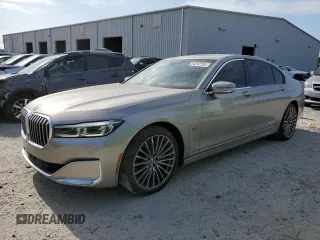 2022 BMW 7 Series 750i xDrive with VIN WBA7U2C08NCK23657, listed as a Copart auction lot 54202285 with 26,532 mi miles and Salvage title. Bid and sale history available at DreamBid. Image 1.