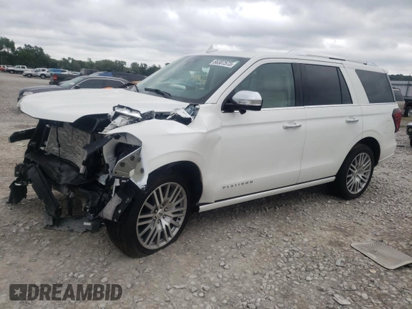 2023 Ford Expedition Platinum with VIN 1FMJU1M86PEA20907, listed as a Copart auction lot 66307573 with 0 mi miles. Bid and sale history available at carsss.com. Image 1.