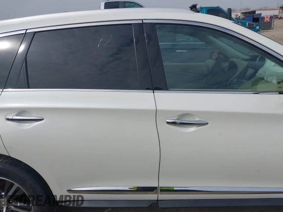 2017 Infiniti QX60 with VIN 5N1DL0MM7HC552378, listed as a IAAI auction lot 41735550 with 113,578 mi miles and . Bid and sale history available at DreamBid. Image 13.