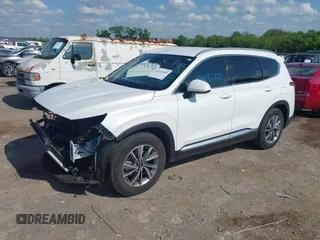 2020 Hyundai Santa Fe SEL with VIN 5NMS3CAD0LH254203, listed as a IAAI auction lot 42119602 with 104,158 mi miles. Bid and sale history available at carsss.com. Image 18.