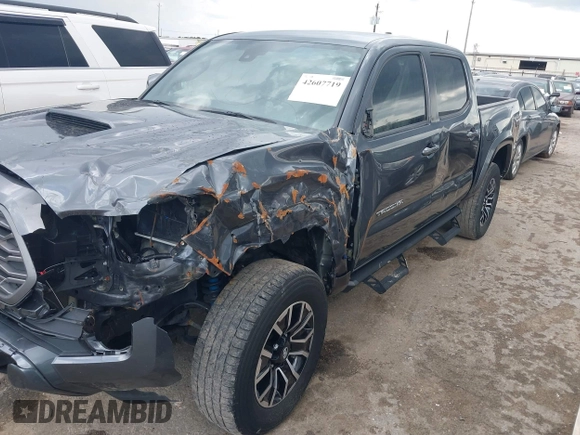 2022 Toyota Tacoma SR5 with VIN 3TMAZ5CN6NM186713, listed as a IAAI auction lot 42607719 with 60,704 mi miles and . Bid and sale history available at DreamBid. Image 6.