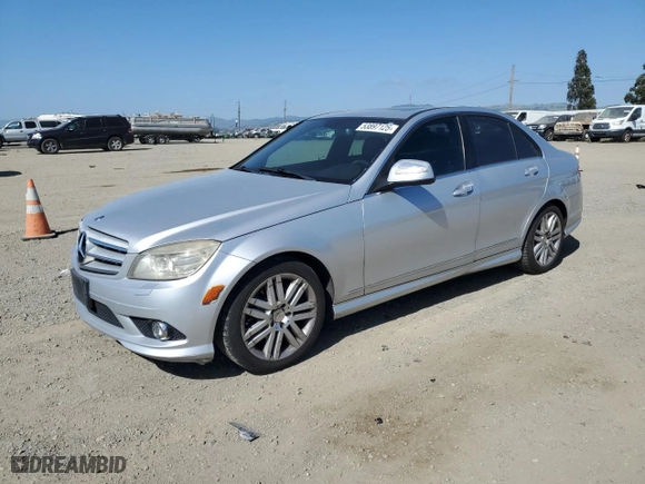 2008 Mercedes-Benz C-Class 3.0L Sport with VIN WDDGF54X58F069444, listed as a Copart auction lot 53897125 with 181,089 mi miles and Salvage Title. Bid and sale history available at carsss.com. Image 1.