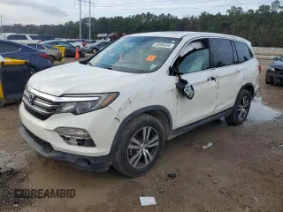 2017 Honda Pilot EX-L z VIN 5FNYF5H77HB020985, wystawiony jako Copart lot #83694594 z przebiegiem Nie podano mil oraz Szkoda całkowita • Salvage title. Historia ofert i sprzedaży dostępna na DreamBid. Obrazek 1.