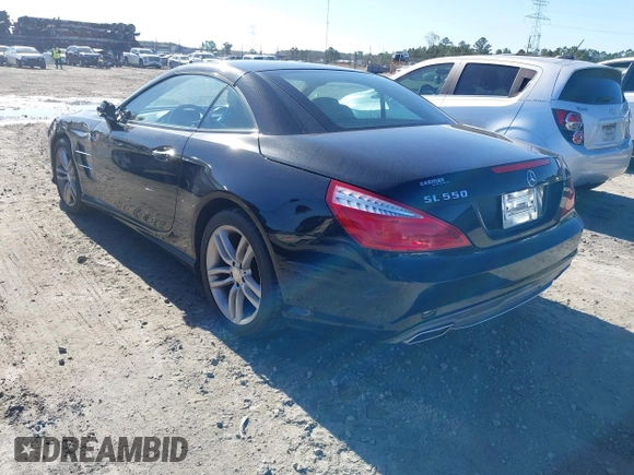 2013 Mercedes-Benz SL 550 with VIN WDDJK7DA2DF011343, listed as a IAAI auction lot 41102104 with 74,613 mi miles and . Bid and sale history available at DreamBid. Image 3.