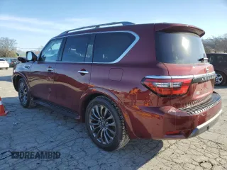2024 Nissan Armada Platinum with VIN JN8AY2DB6R9852824, listed as a Copart auction lot 42947255 with 6,765 mi miles and Salvage Title. Bid and sale history available at carsss.com. Image 2.