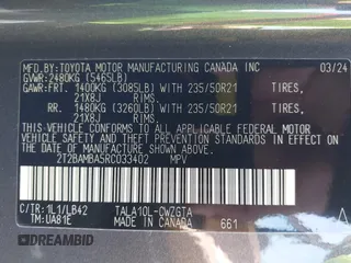 2024 Lexus RX 350 z VIN 2T2BAMBA5RC033402, wystawiony jako IAAI lot #41947126 z przebiegiem Nie podano mil oraz . Historia ofert i sprzedaży dostępna na DreamBid. Obrazek 9.