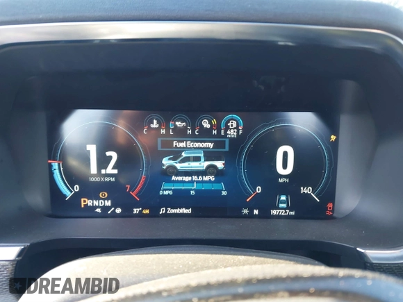 2023 Ford F-150 Raptor with VIN 1FTFW1RG4PFB17389, listed as a IAAI auction lot 38170289 with 19,772 mi miles and . Bid and sale history available at DreamBid. Image 7.