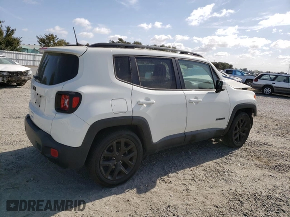 2018 Jeep Renegade Latitude with VIN ZACCJABH5JPH93990, listed as a Copart auction lot 68153784 with 39,454 mi miles and Salvage title. Bid and sale history available at DreamBid. Image 3.