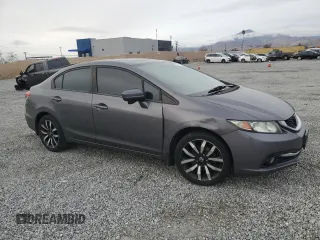 2015 Honda Civic Sedan EX-L with VIN 2HGFB2F9XFH528723, listed as a Copart auction lot 45241585 with 190,630 mi miles and Salvage Title. Bid and sale history available at carsss.com. Image 4.