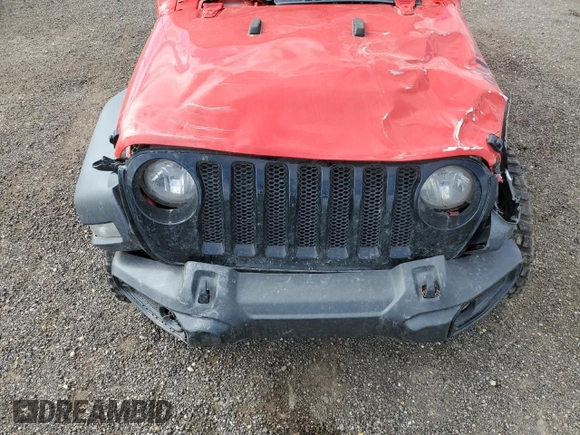 2022 Jeep Wrangler Unlimited Sport S with VIN 1C4HJXDG2NW133492, listed as a Copart auction lot 68730984 with Not provided miles and Clean title. Bid and sale history available at DreamBid. Image 11.