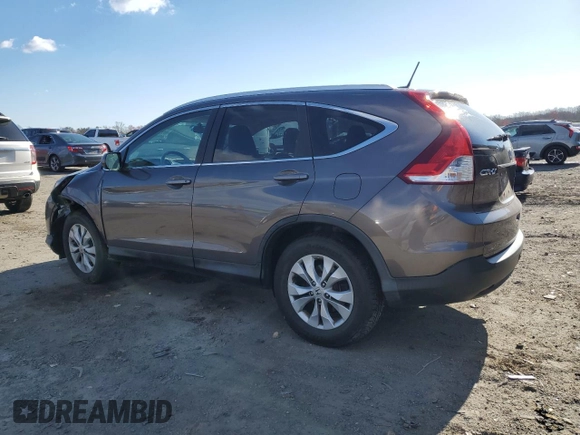 2014 Honda CR-V EX-L with VIN 2HKRM4H77EH702489, listed as a Copart auction lot 49974765 with 98,613 mi miles and Salvage Title. Bid and sale history available at carsss.com. Image 2.