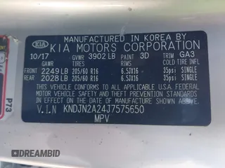 2018 Kia Soul with VIN KNDJN2A24J7575650, listed as a IAAI auction lot 41668389 with 88,759 mi miles. Bid and sale history available at carsss.com. Image 9.