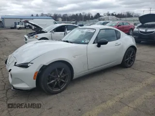 2018 Mazda MX-5 Miata RF Club with VIN JM1NDAL79J0203544, listed as a Copart auction lot 49482225 with 36,839 mi miles and Salvage Title. Bid and sale history available at carsss.com. Image 1.