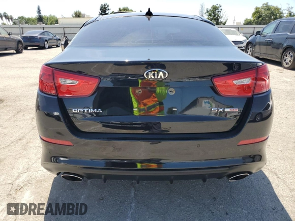 2015 Kia Optima SX Turbo with VIN 5XXGR4A67FG504129, listed as a Copart auction lot 60459525 with 62,091 mi miles and Salvage title. Bid and sale history available at DreamBid. Image 6.