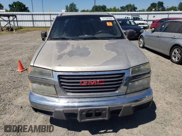 2004 GMC Canyon 1SB SLE Z85 with VIN 1GTCS136248158490, listed as a Copart auction lot 51764284 with 152,375 mi miles and Salvage Title. Bid and sale history available at carsss.com. Image 5.