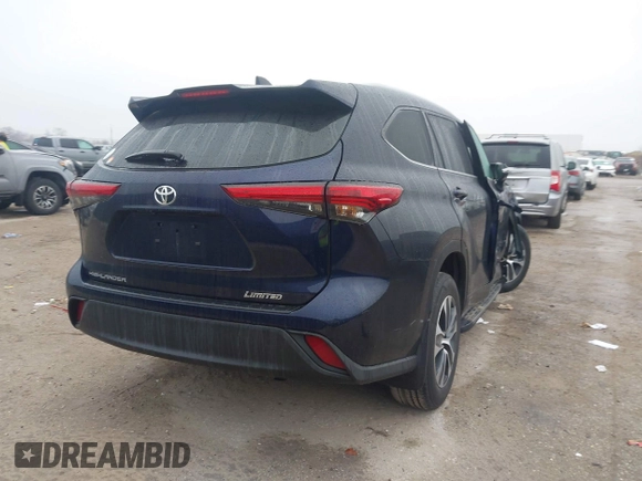 2022 Toyota Highlander XLE z VIN 5TDGZRAH5NS559562, wystawiony jako IAAI lot #41540293 z przebiegiem 36 421 mil mil oraz . Historia ofert i sprzedaży dostępna na DreamBid. Obrazek 4.