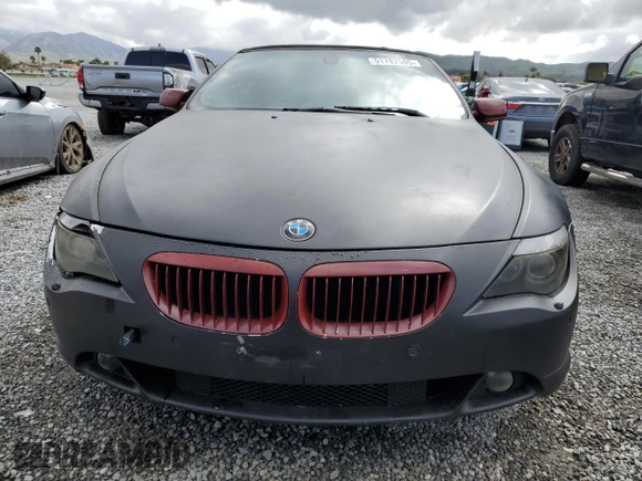 2005 BMW 6 Series 645Ci with VIN WBAEK73485B324653, listed as a Copart auction lot 51782585 with 123,602 mi miles and Clean Title. Bid and sale history available at carsss.com. Image 5.