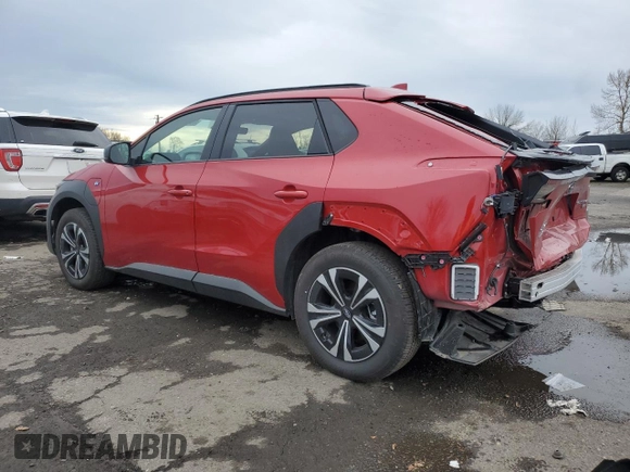 2024 Subaru Solterra Premium с VIN JTMABABAXRA061504, выставлен на аукционе Copart как лот 85550114 с пробегом 9 602 миль миль и Списание • Salvage title. История ставок и продаж доступна на DreamBid. Изображение 2.