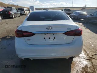 2020 Infiniti Q50 with VIN JN1EV7AR6LM250968, listed as a Copart auction lot 48635185 with 32,402 mi miles and Salvage Title. Bid and sale history available at DreamBid. Image 6.
