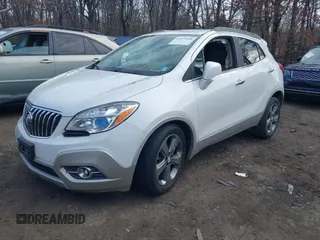 2013 Buick Encore Leather with VIN KL4CJCSB5DB202170, listed as a IAAI auction lot 41872948 with 48,536 mi miles and . Bid and sale history available at carsss.com. Image 16.