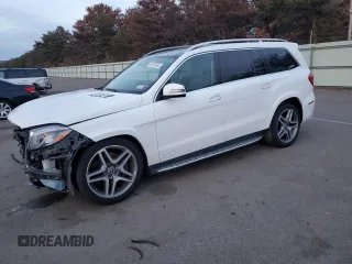 2019 Mercedes-Benz GLS 550 with VIN 4JGDF7DEXKB208680, listed as a Copart auction lot 76575653 with 41,857 mi miles and Non Repairable. Bid and sale history available at DreamBid. Image 1.